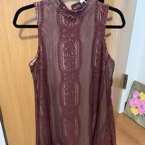 Lace Maroon Dress